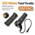 Ebike Twist 8FUN Throttle for BAFANG BBS01 BBS02 BBSHD Mid Drive Motor with 3pin Female Waterproof Connector Ebike Full Twist